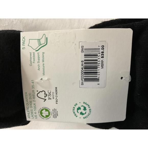 French connection Conscious Connection 5 pair quarter socks - Picture 6 of 8